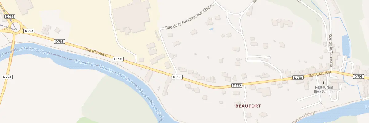 Plan du 114 Rue Glatinier à Josselin