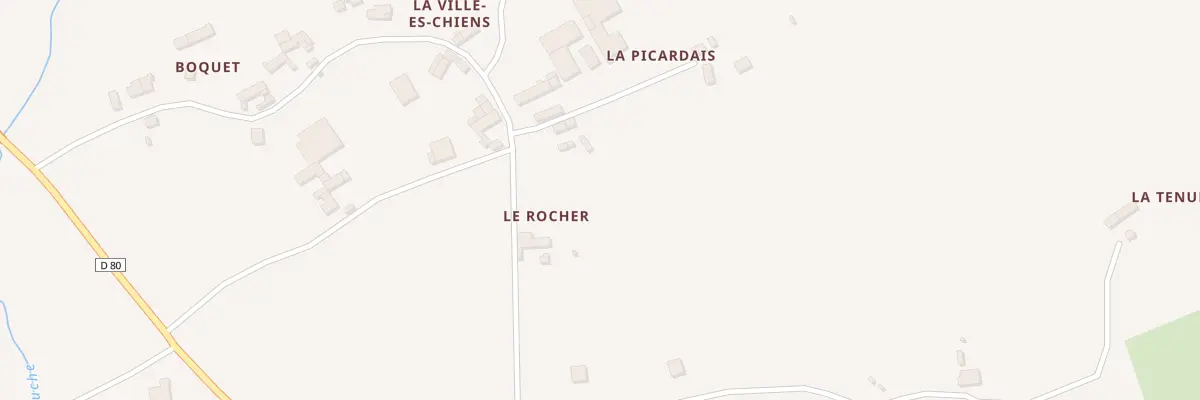 Plan du 27 La Ville Es Chiens à Bréhand
