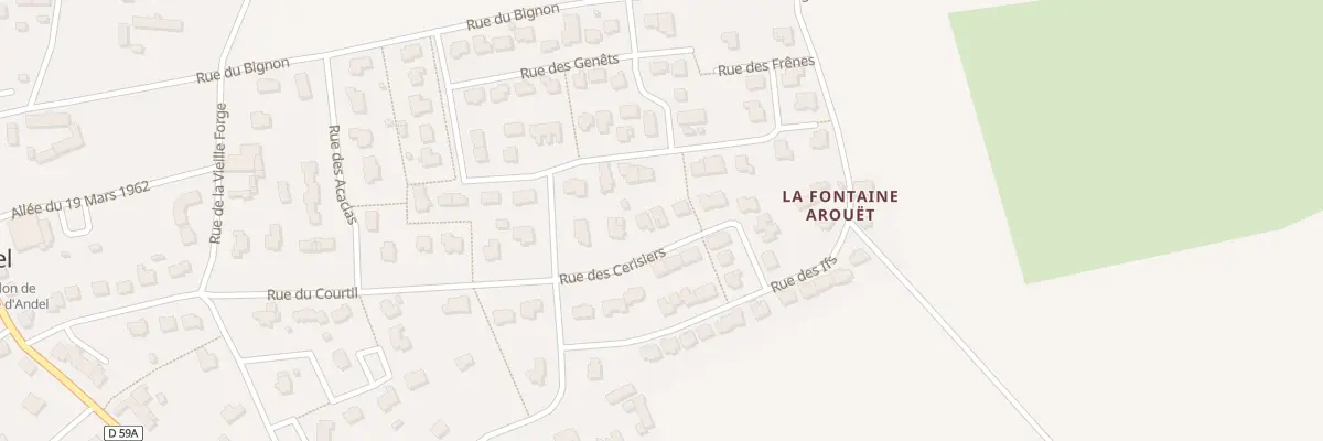 Plan du 7 Rue des Cerisiers à Andel
