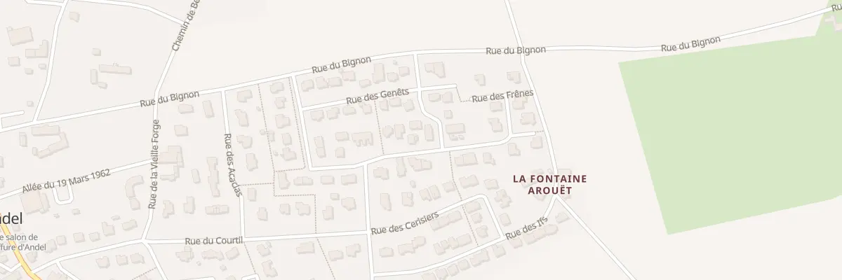 Plan du 7 Rue des Frênes à Andel