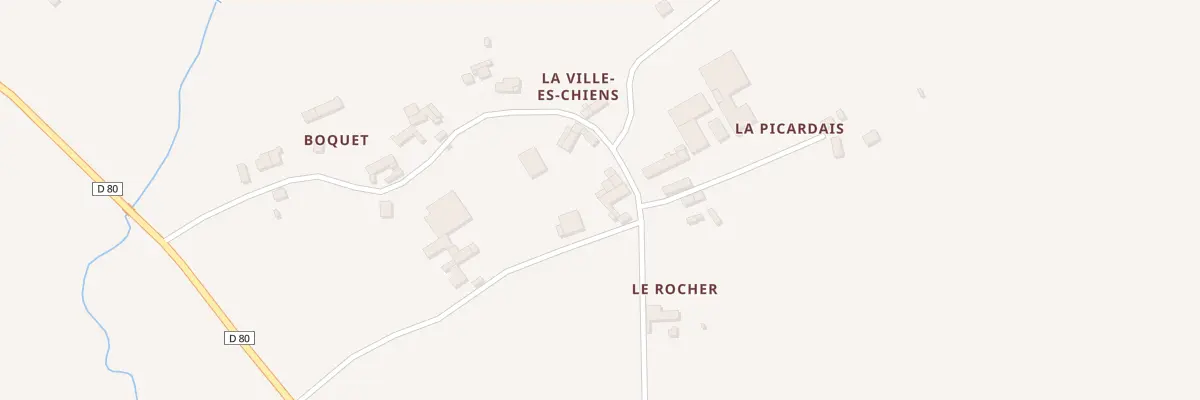 Plan du 6 La Ville Es Chiens à Bréhand