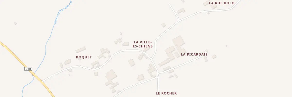 Plan du 1 La Rue Dolo à Bréhand