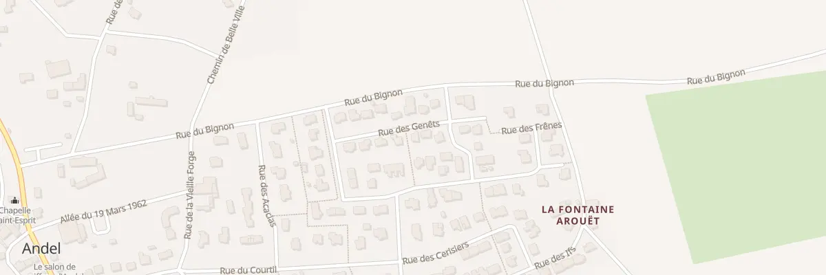 Plan du 10 Rue Genets à Andel