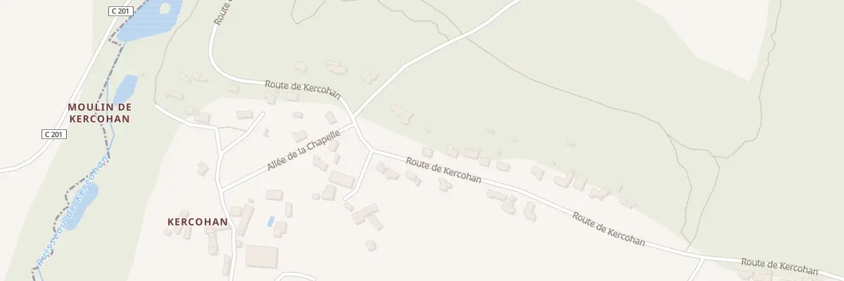 Plan du 18 Rte de Kercohan à Berric