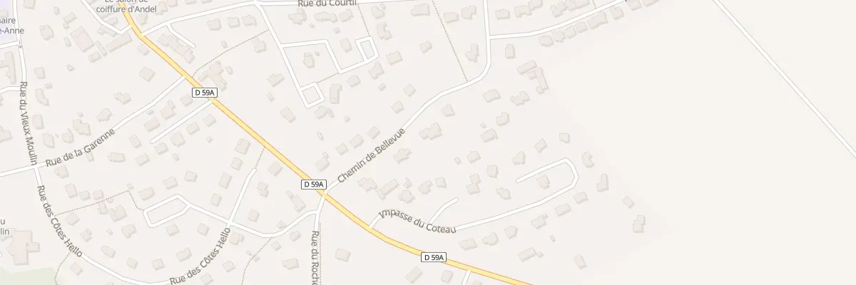 Plan du 8 Che de Bellevue à Andel