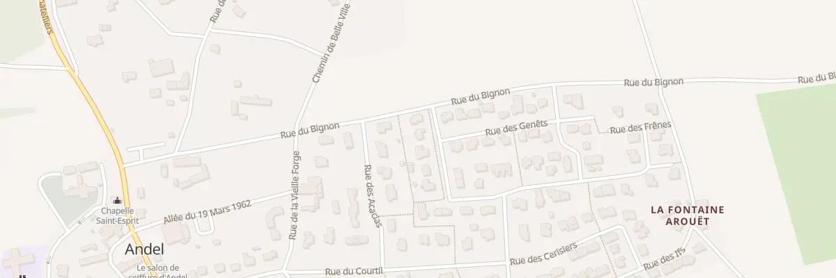 Plan du 15 Rue des Erables à Andel