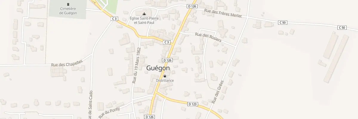 Plan du 13 Rue du Vingt Juin 1944 à Guégon