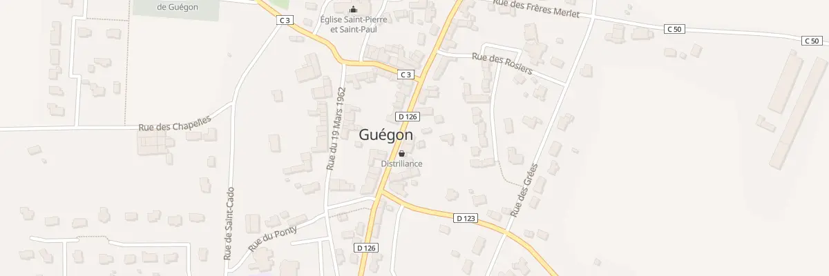 Plan du 17 Rue du Vingt Juin 1944 à Guégon