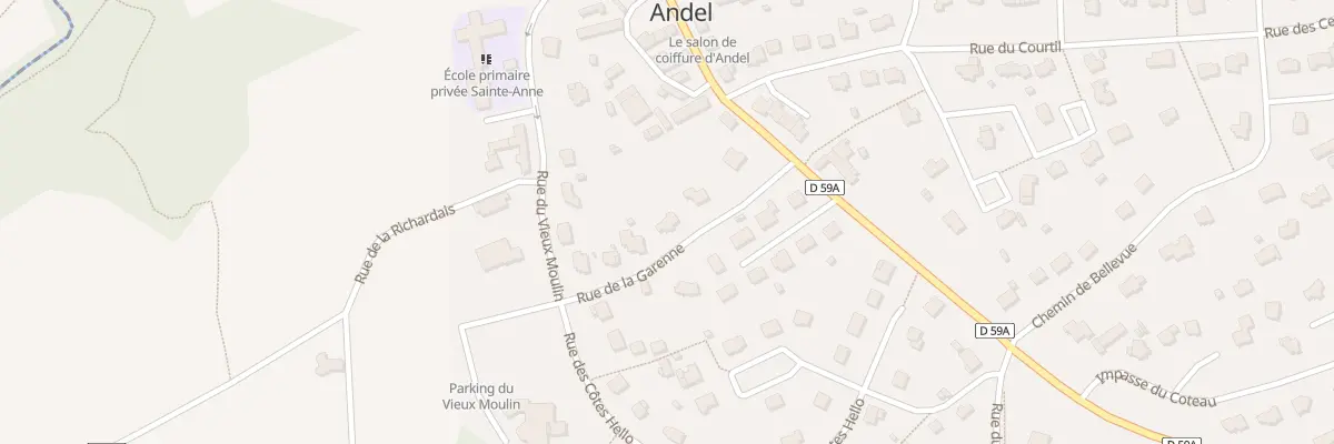 Plan du 6 Rue de la Garenne à Andel