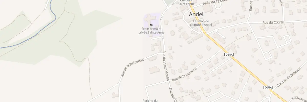 Plan du 6 Rue de la Richardais à Andel