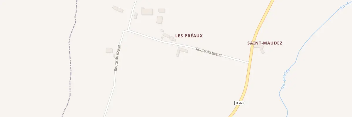 Plan du 1 Les Préaux à Landéhen