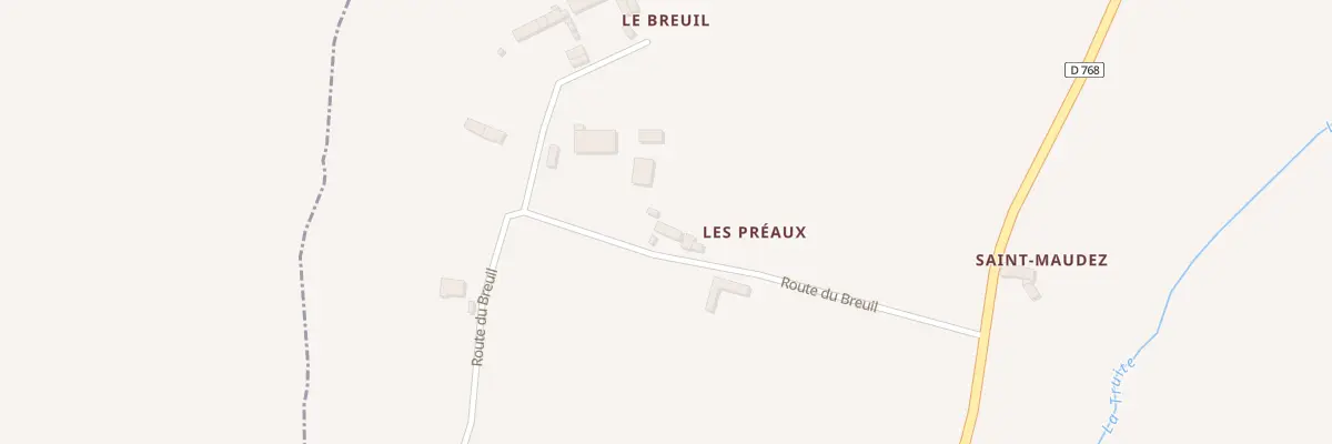 Plan du 2 Le Breuil à Landéhen