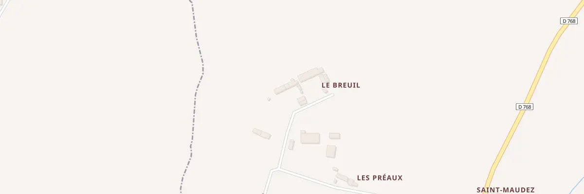 Plan du 7 Le Breuil à Landéhen