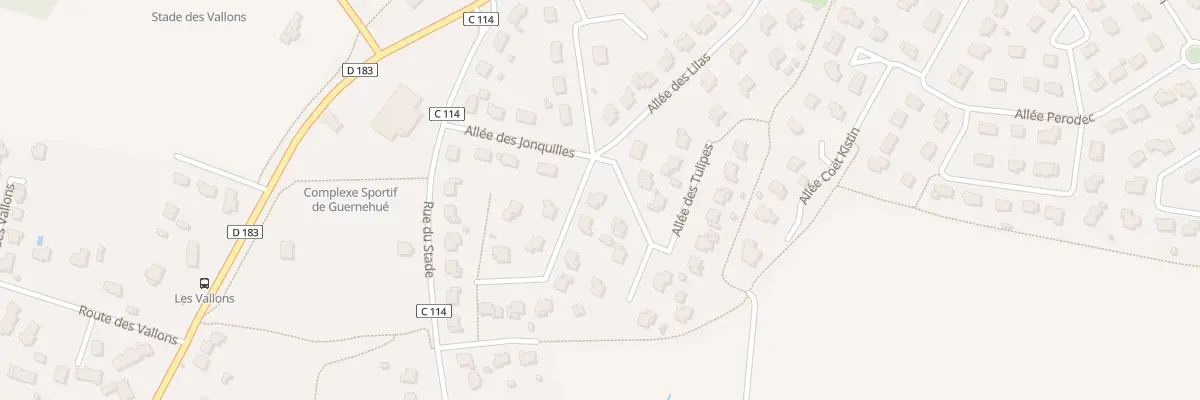 Plan du 1 All des Mimosas à Sulniac