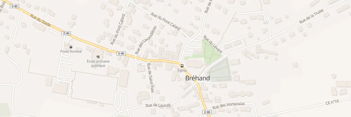 Plan du 2 Rue Gen Boishardy à Bréhand
