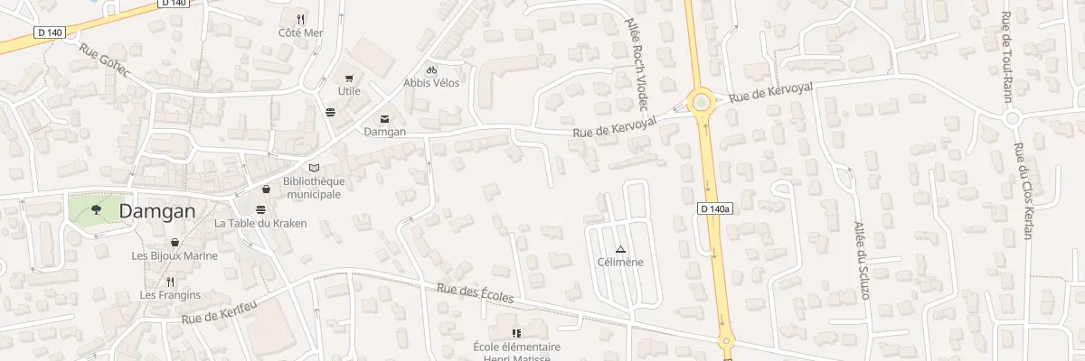 Plan du 26 Rue de Kervoyal à Damgan