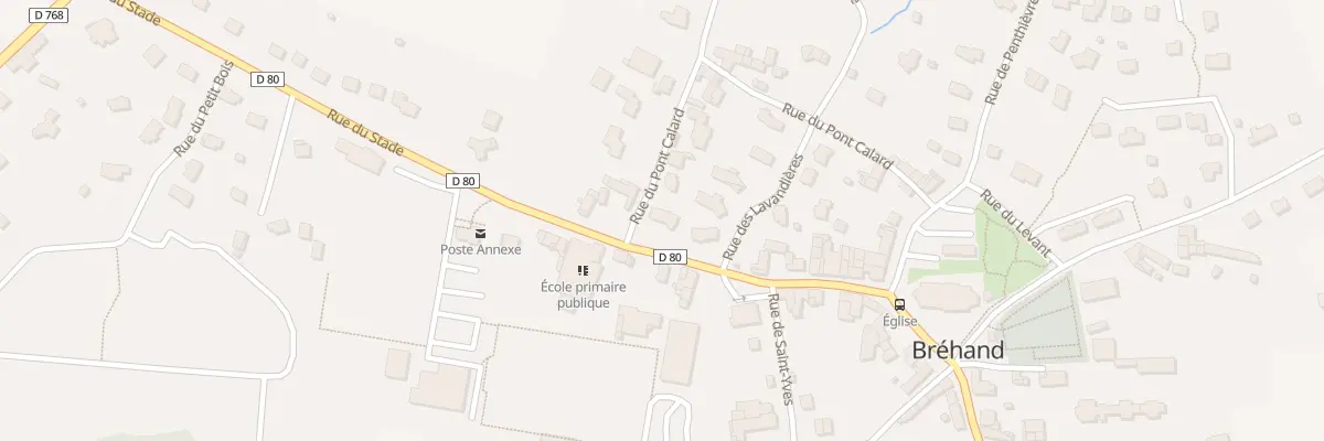 Plan du 25 Rue du Pont Calard à Bréhand