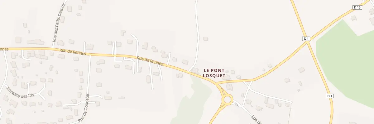 Plan du 85 Rue de Rennes à Plémet