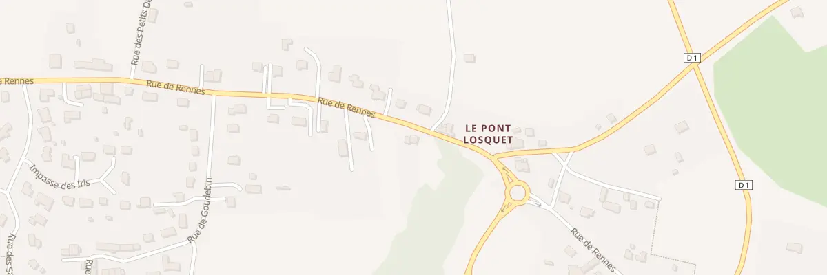 Plan du 68 Rue de Rennes à Plémet