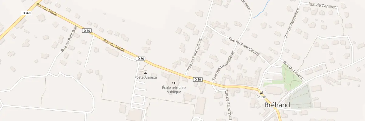 Plan du 40 Rue du Pont Calard à Bréhand