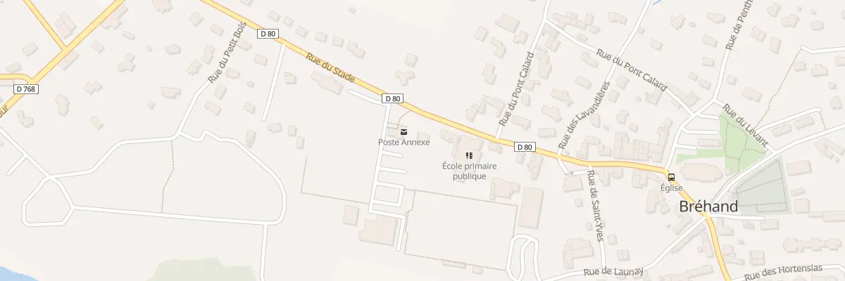 Plan du 13 Rue du Stade à Bréhand