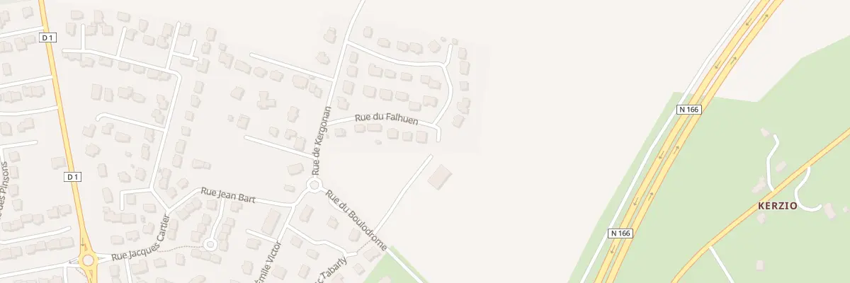 Plan du 6643 La Lande du Fahuen à Elven