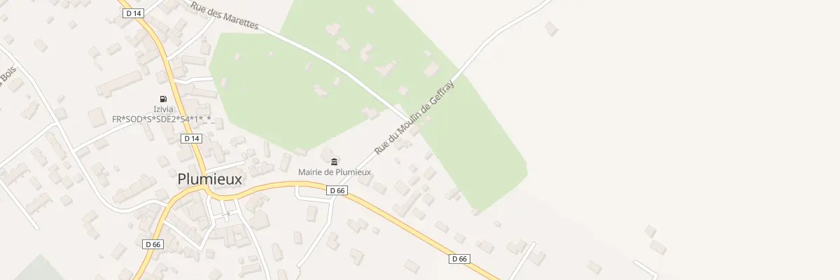 Plan du 6 Rue du Moulin de Geffray à Plumieux