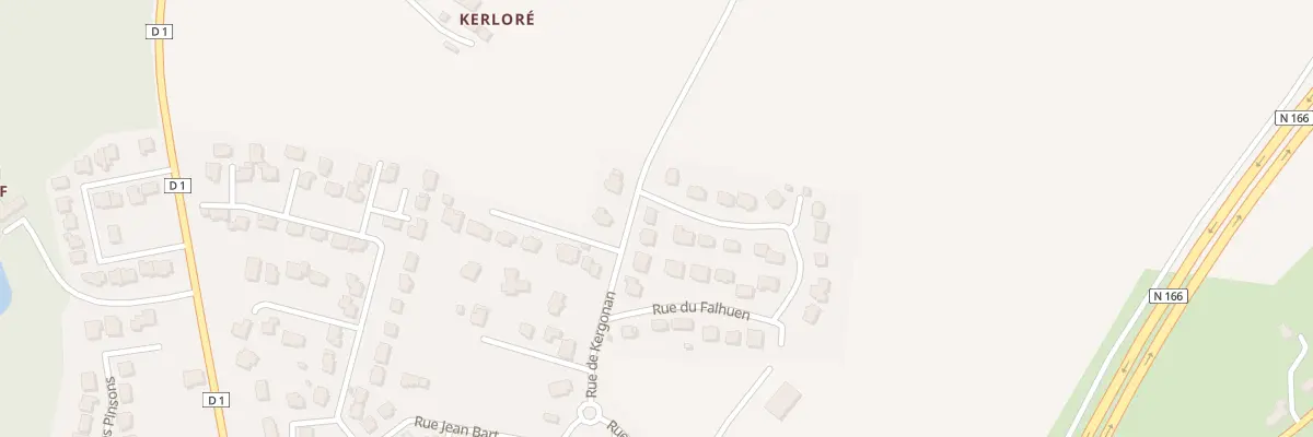 Plan du 7 Rue de Kergonan à Elven