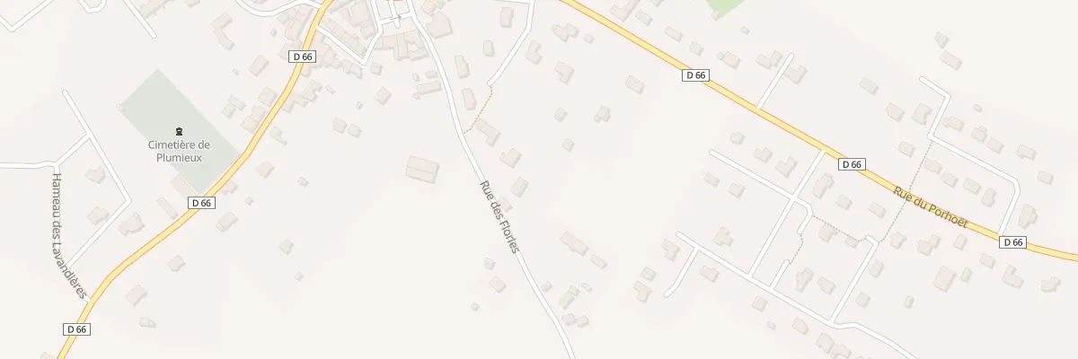 Plan du 1 Rue des Flories à Plumieux