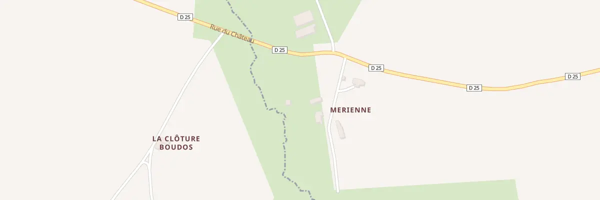 Plan du 25 Mérienne à Trébry