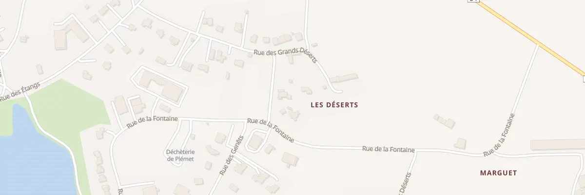 Plan du 2 Rue des Jardins à Plémet