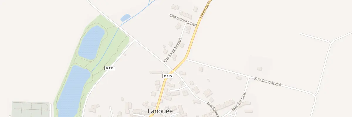 Plan du 2 Qua St Hubert à Forges de Lanouée
