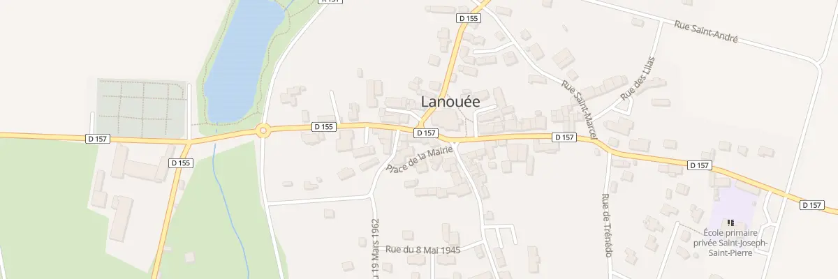 Plan du 8 Pl de l’Eglise Lanouee à Forges de Lanouée