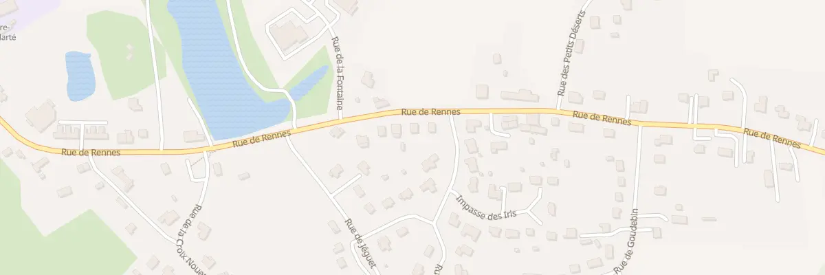 Plan du 38 Rue de Rennes à Plémet