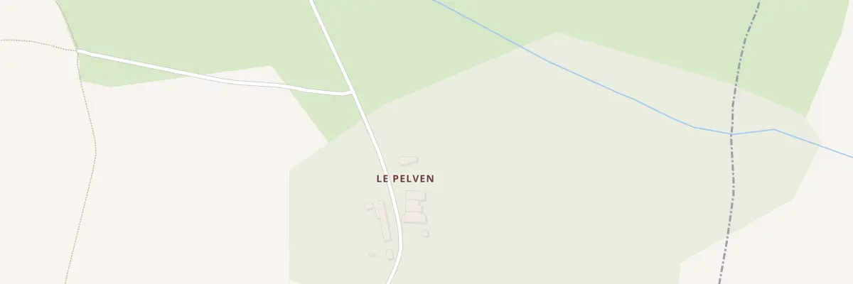 Plan du 5192 Le Pelven à Treffléan