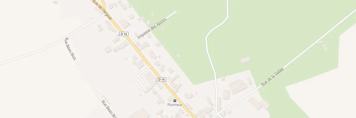 Plan du 42 Rue de l’Argoat à Plumieux