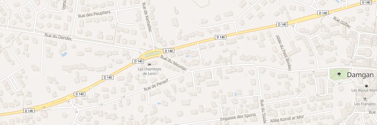 Plan du 2 Rue du Meunier à Damgan