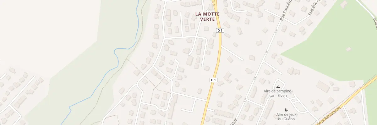 Plan du 6743 La Motte Verte à Elven