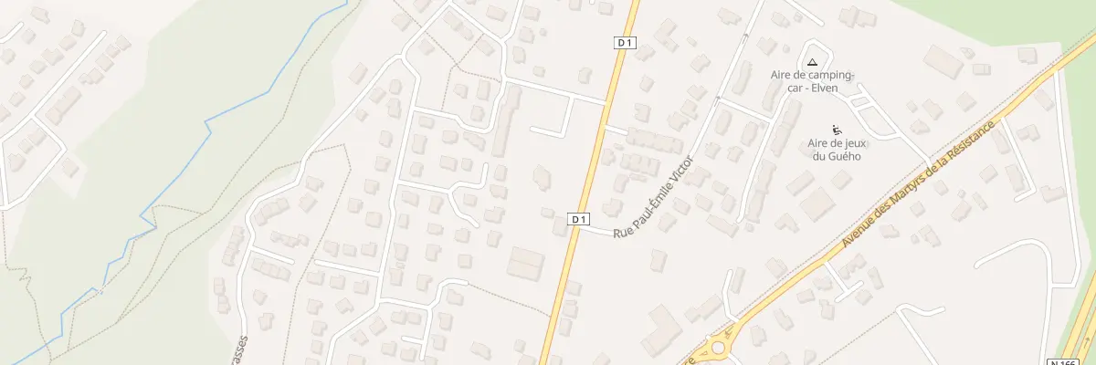 Plan du 16 Rue de Lanvaux à Elven