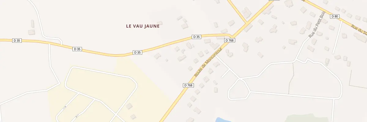 Plan du 22B Rte de Moncontour à Bréhand
