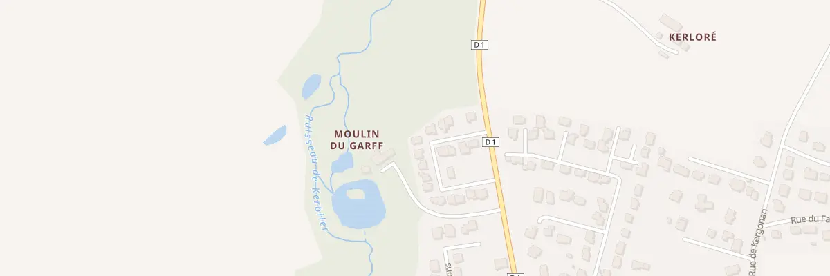 Plan du 11 Rue du Meunier à Elven