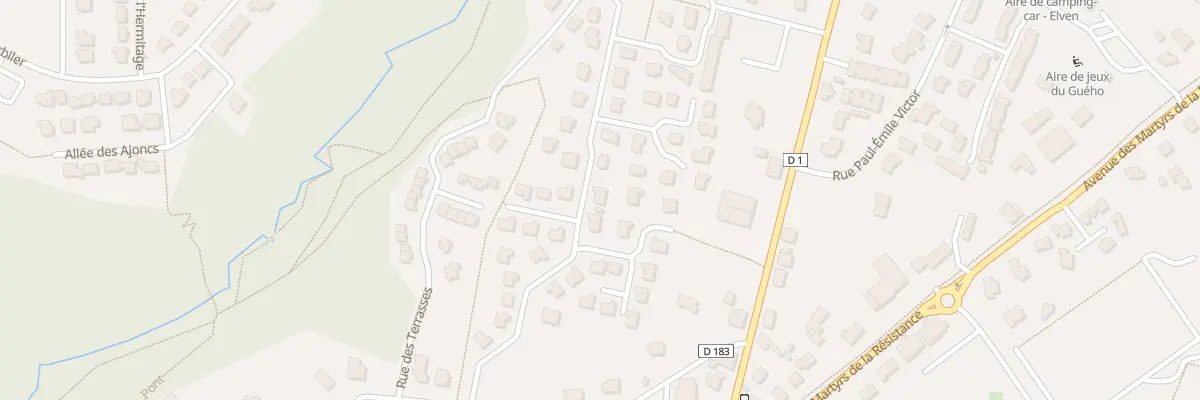 Plan du 11 Rue du Treguel à Elven