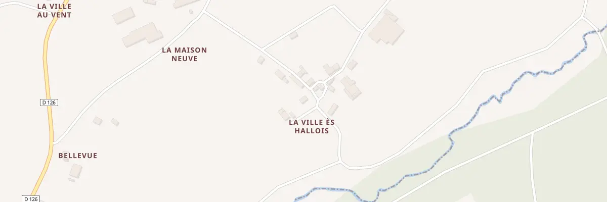 Plan du 5 La Ville Es Hallois à Guégon
