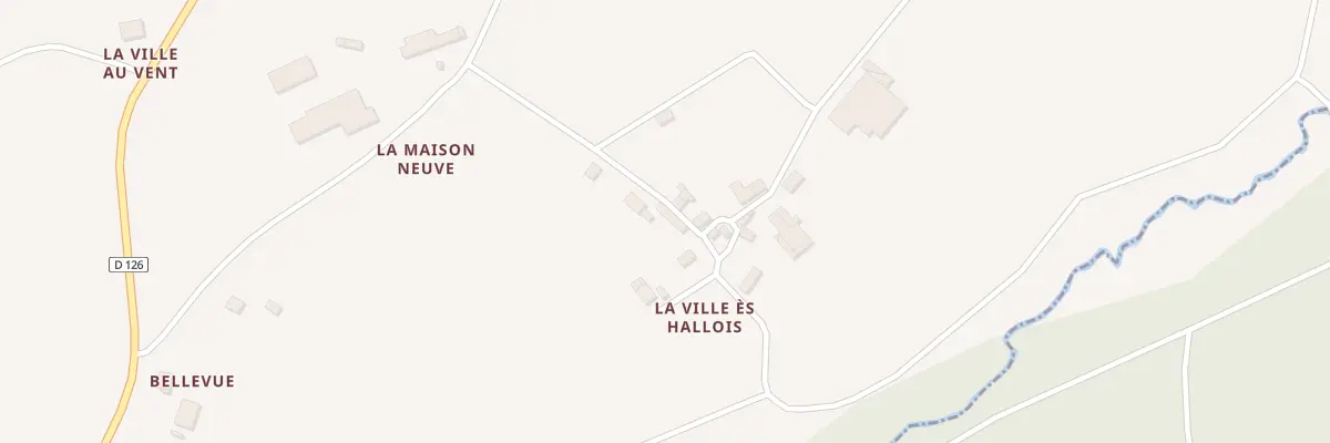 Plan du 8 La Ville Es Hallois à Cruguel