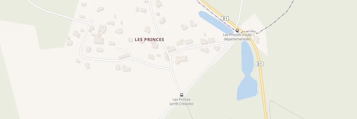 Plan du 6848 Les Princes à Elven