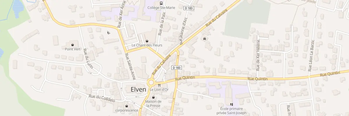 Plan du 22 Rue Rochefort à Elven