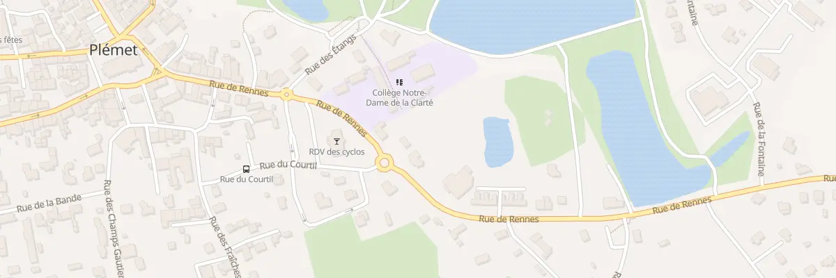 Plan du 25 Rue de Rennes à Plémet