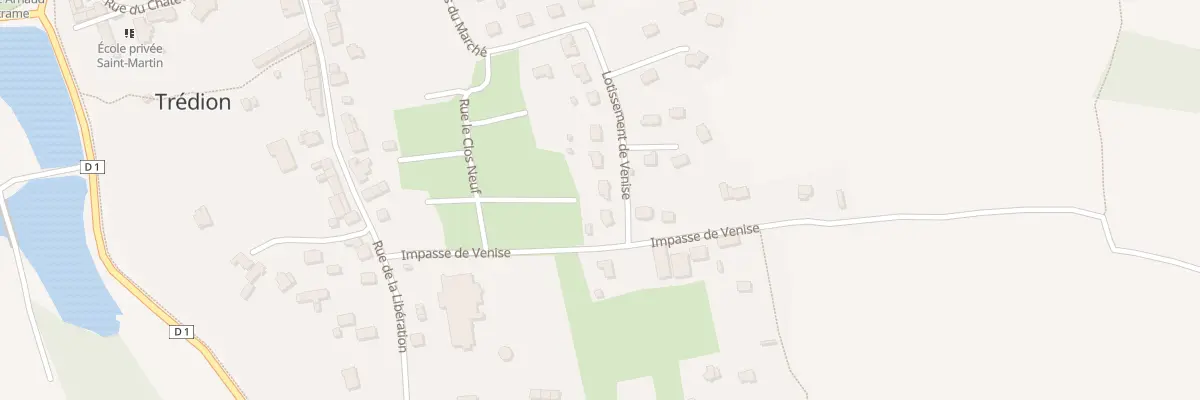 Plan du 3 Lot de Venise à Trédion