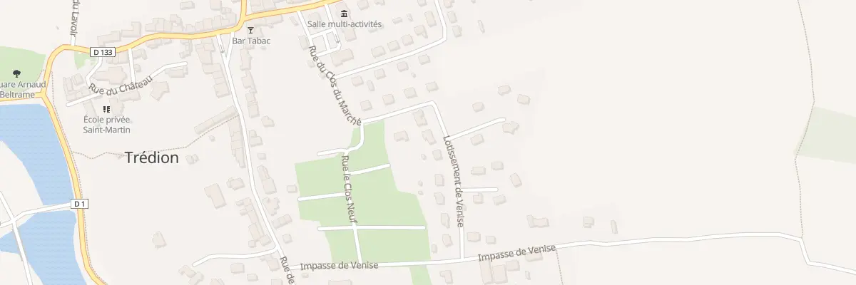 Plan du 11 Lot de Venise à Trédion