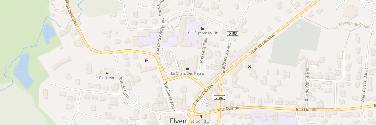 Plan du 1 Rue de l’Europe à Elven
